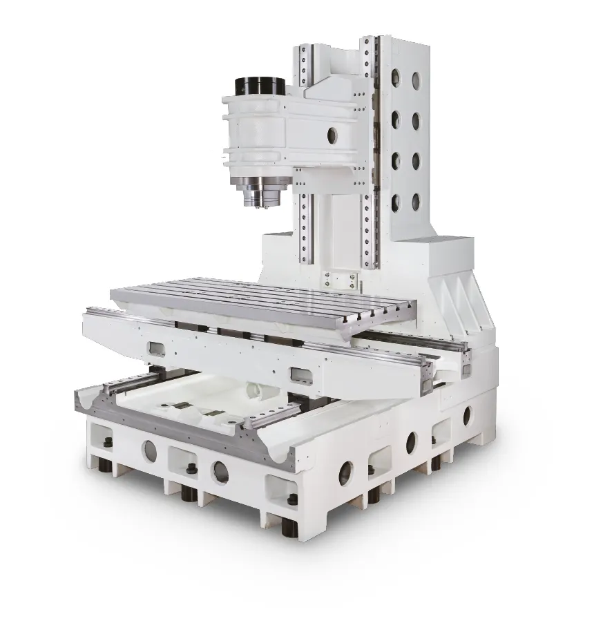 MicroDynamics C-frame machines are built around a heavily ribbed FC300 Meehanite casting, optimized through finite element analysis (FEA) for maximum rigidity and long-term stability. The MEGA and TERA series represent two C-frame sizes, both designed with a compact footprint while maintaining structural strength. Key design elements include a symmetric structure to control thermal distortion, a wide base for improved stability, and a honeycomb ribbed internal design to maximize stiffness without unnecessary weight. Critical surfaces are hand scraped to ensure precise contact and alignment, further enhancing accuracy and consistency during machining.