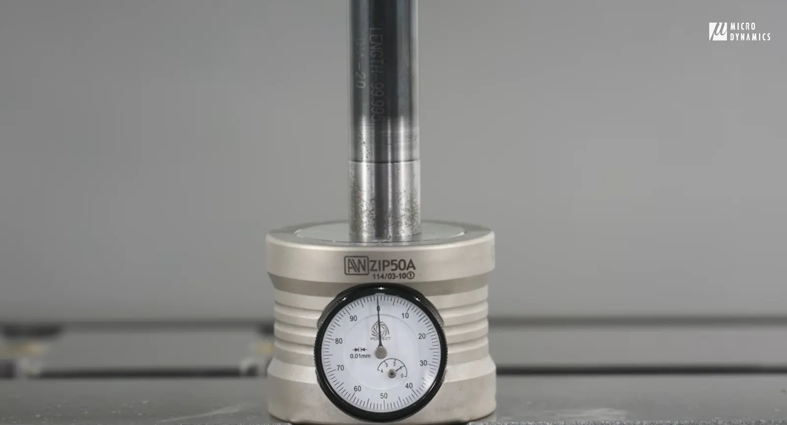 Position your hard probe above the gauge, move until it shows 0,