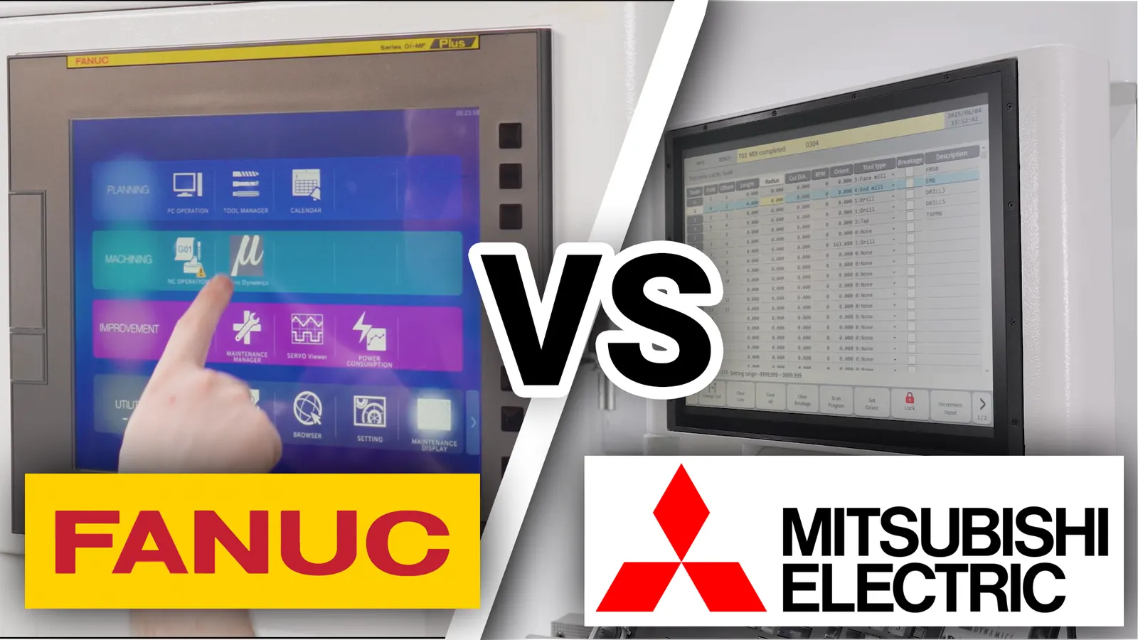 Micro Dynamics HMI On Both Mitsubishi and Fanuc CNC Controllers