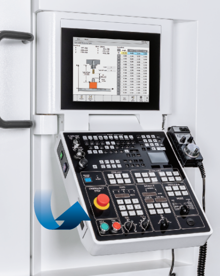 Control panel tilt position