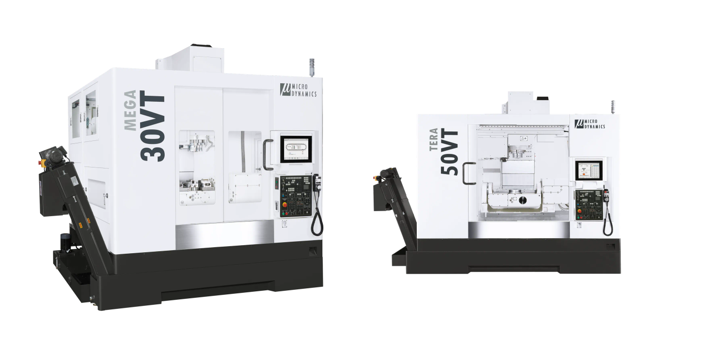 MEGA 30VT and TERA 50VT trunnion machines