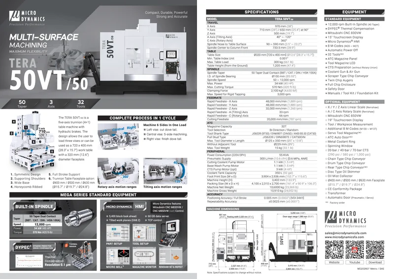 TERA 50VT/50 (50-Taper) Flyer
